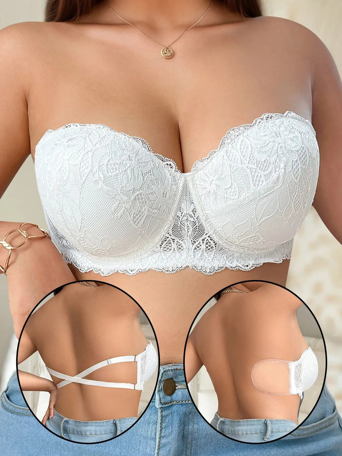 Plus Size Strapless Bra