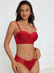 Push Up Red Lace Bra