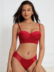 Push Up Red Lace Bra