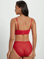 Push Up Red Lace Bra