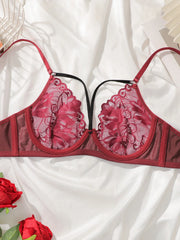 Red Lace Bra