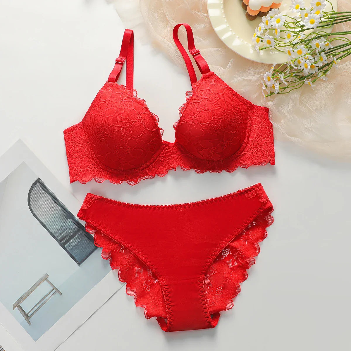 Red lingerie