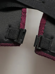 Sexy Burgundy Red Lace Wireless Front Closure Bra