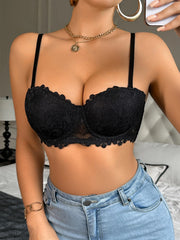 Sexy Half-cup Lace Women Underwire Bra