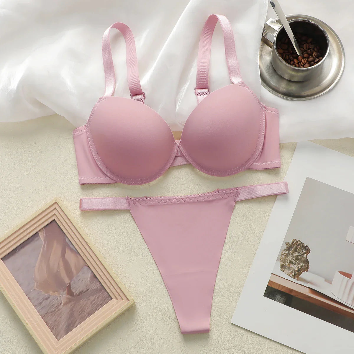 Sexy Pink Underwire Bra