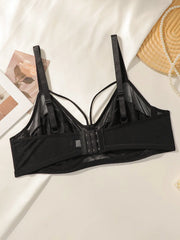 Sexy Plus Size Lace Underwire Unpadded Bra