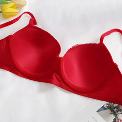 Sexy Red Lace Underwire Push Up Bra