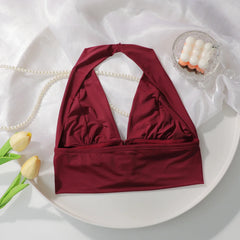 Sexy red front button Bra