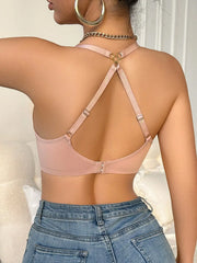 Sheer Floral Underwire Bra