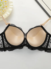 Skin Color Lace Underwire Bra