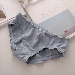 Solid Color Cotton Panties