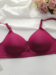 Solid Color Push Up Bra