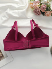 Solid Color Push Up Bra