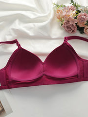 Solid Color Push Up Bra