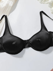 Solid Color Underwire Unpadded Bra