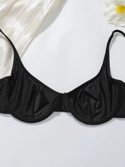 Solid Color Underwire Unpadded Bra