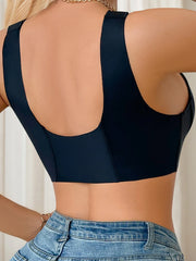 Solid Color Women's U-back Bra