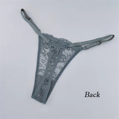 Solid Floral Lace Sexy Panties