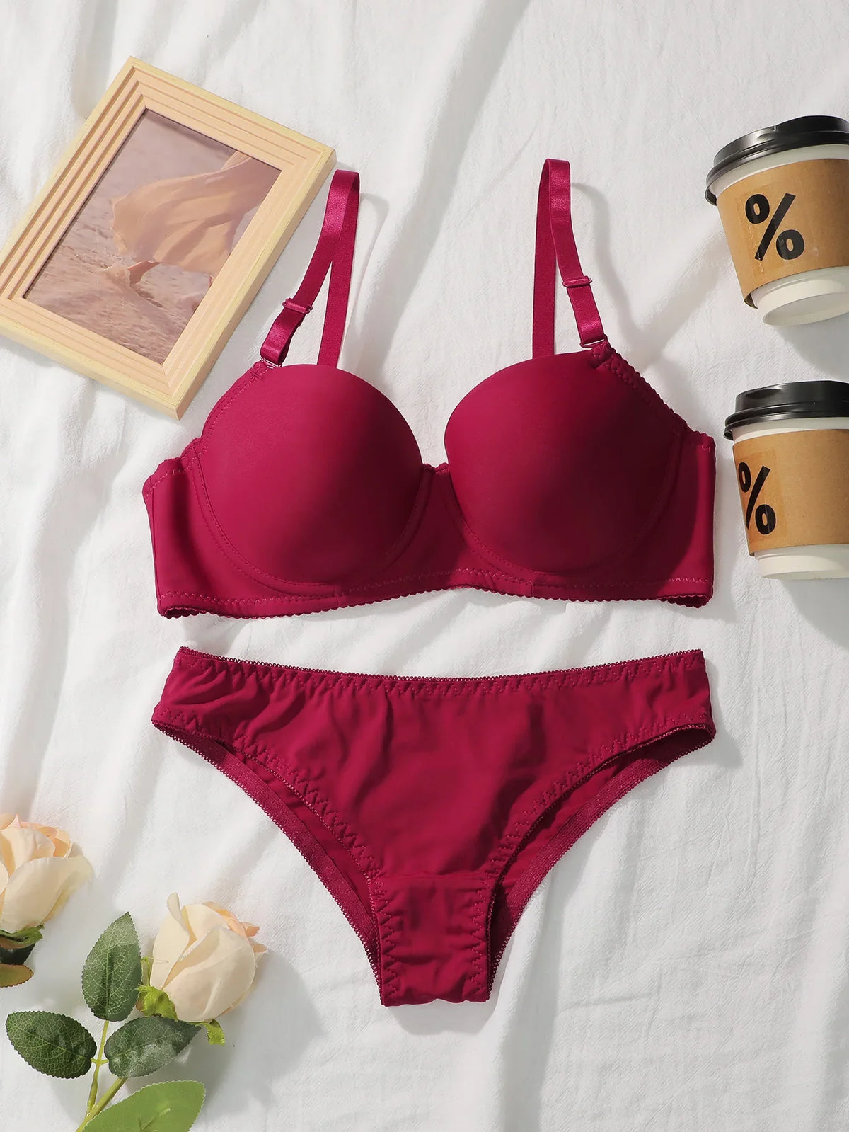 Solid Underwire lingerie