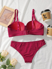 Solid Underwire lingerie