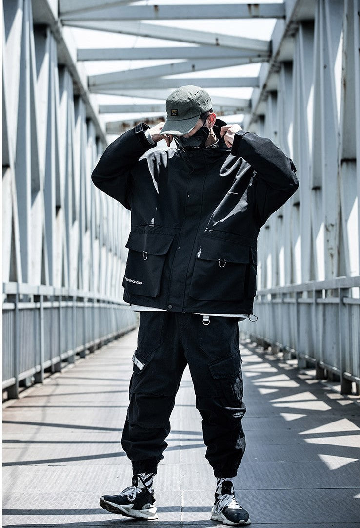 Oversized Multi-Pocket Lightweight Cargo Jacket