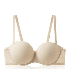 Trendy French Lace Half Cup Bra