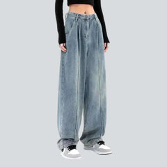 Vintage front seams jeans for women