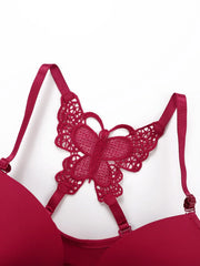 Viomisha 1Set Lace Stitching Bra