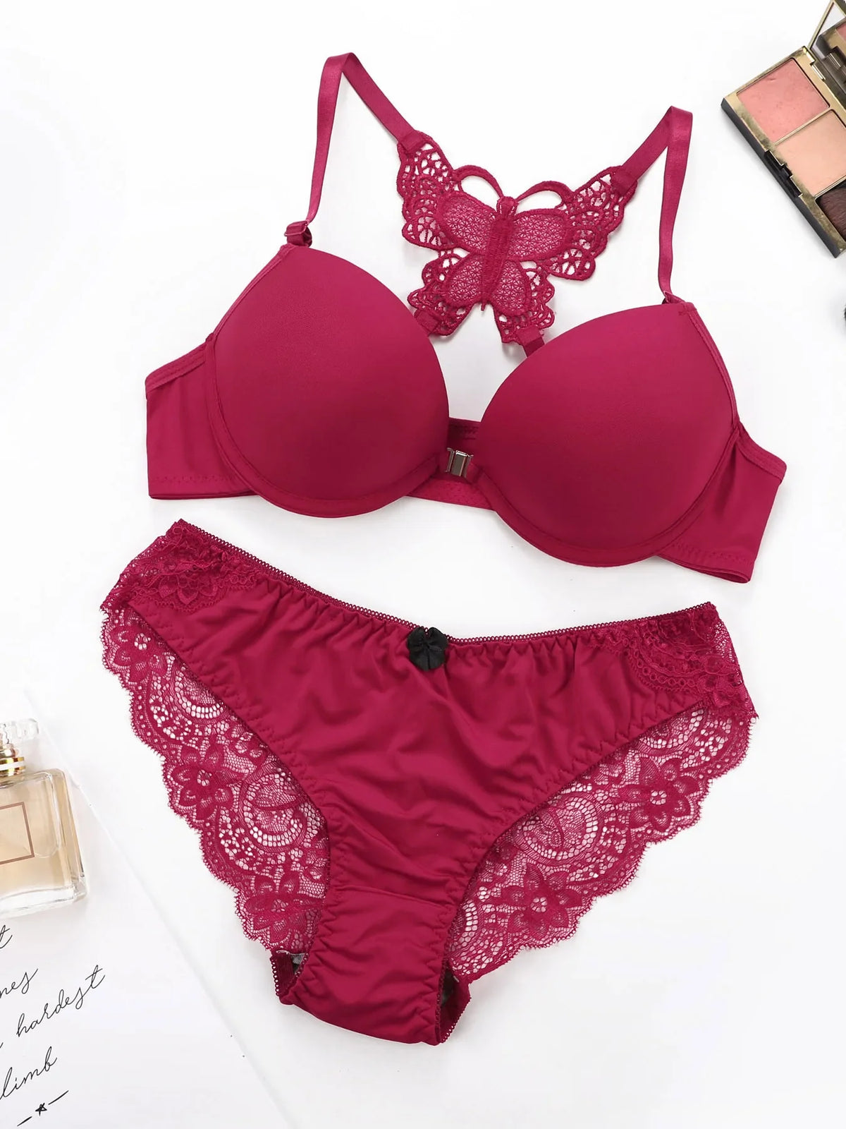Viomisha 1Set Lace Stitching Bra