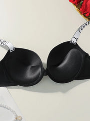 Viomisha Popular Sexy Letter Underwire Push Up Bra