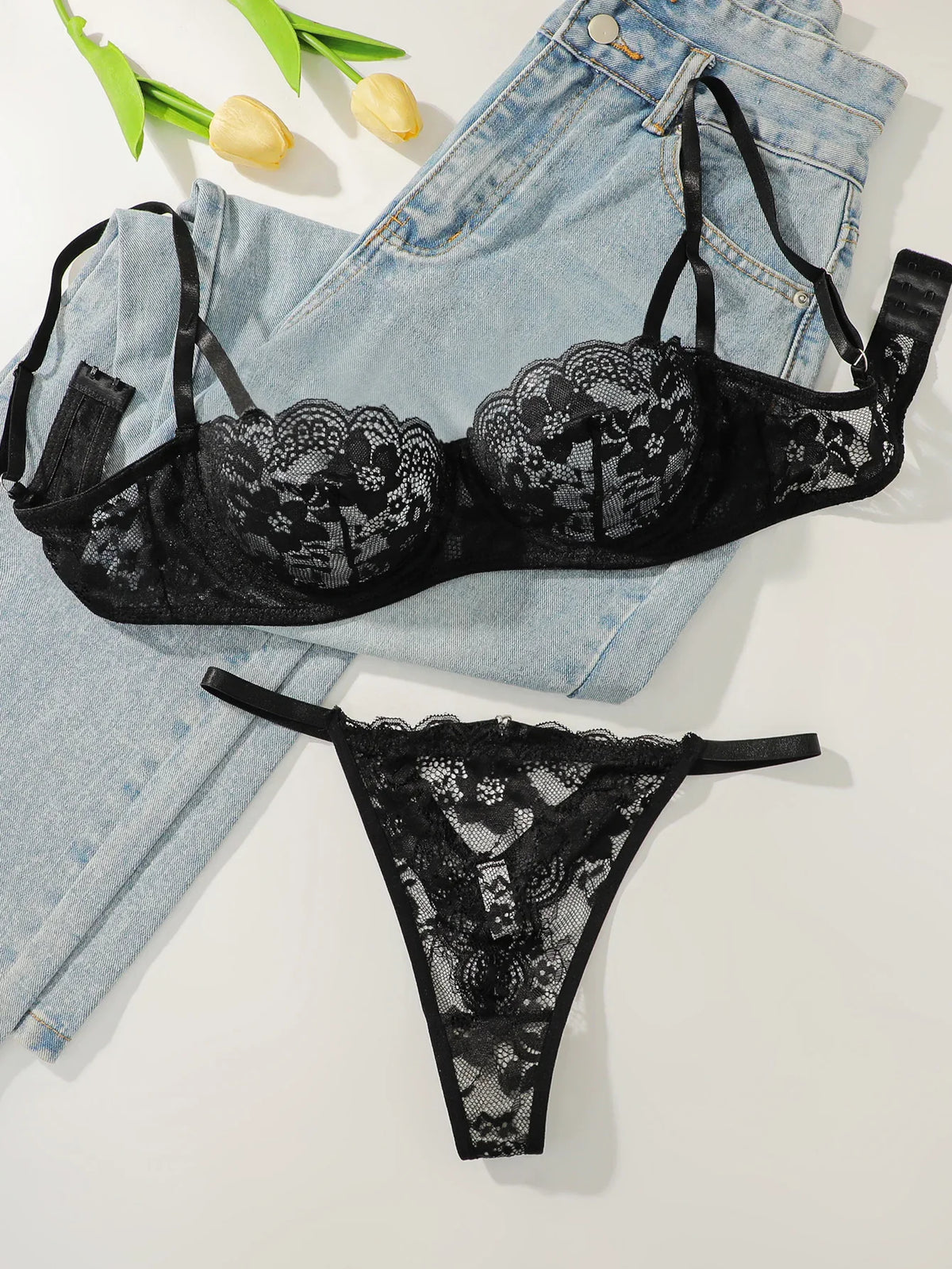 Viomisha Women Floral Lace lingerie