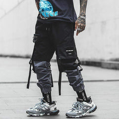 Dark Cargo Tech Pants