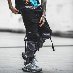 Dark Cargo Tech Pants