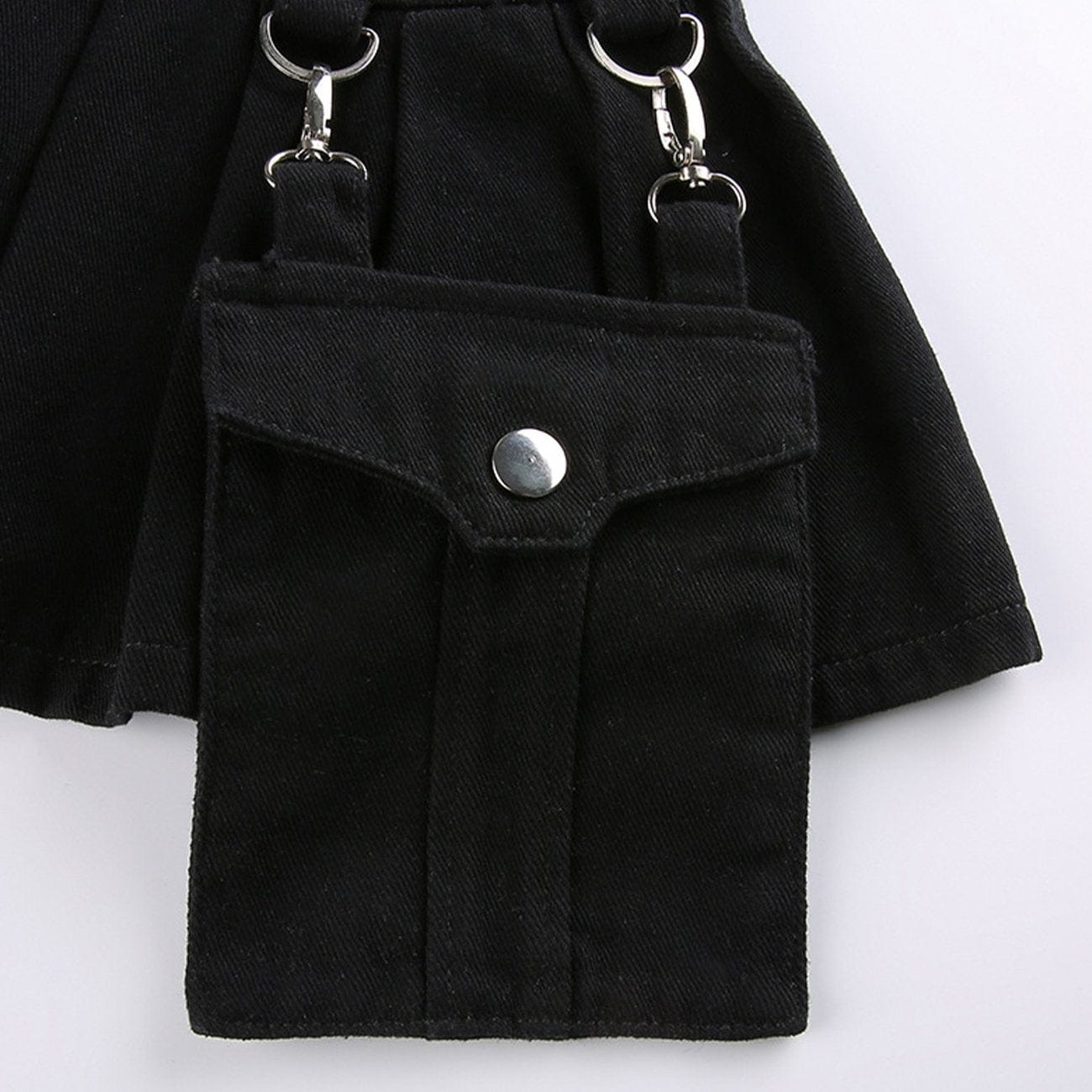 Dark Irregular Detachable Rivets Pants