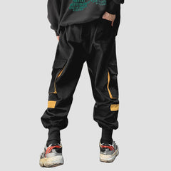 Function Patchwork Multi Pockets Cargo Pants