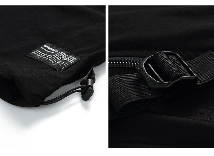High Zipper Half Sleeve Tee