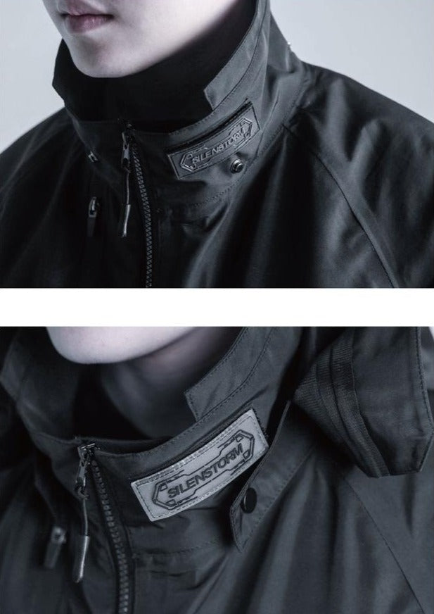 Rainproof Techwear Zippered Multi Pockets Windbreaker Jacket