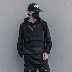 Long Sleeve Techwear Chest Pocket Hoodie