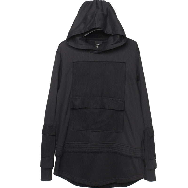 Long Sleeve Techwear Chest Pocket Hoodie