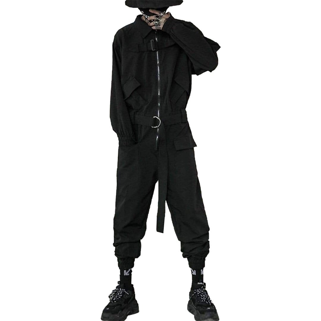 Zipper Type Jumpsuit