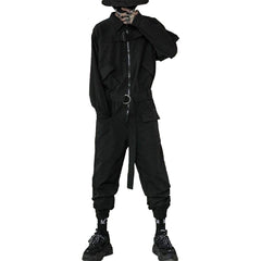 Zipper Type Jumpsuit