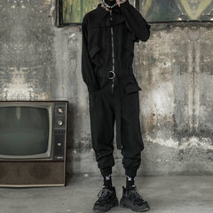 Zipper Type Jumpsuit