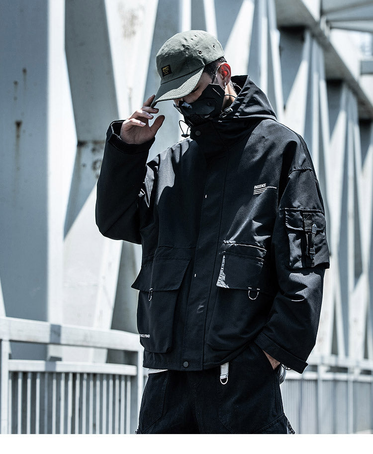 Oversized Multi-Pocket Lightweight Cargo Jacket