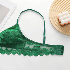 Wire Free Soft Green Lace Bralette