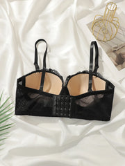Women Floral Lace Underwire Padded Bra