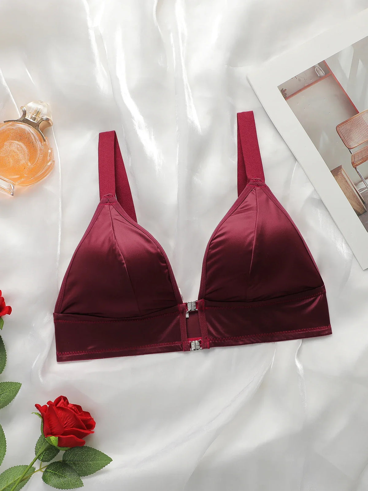 Women Front Closure Push Up Bra