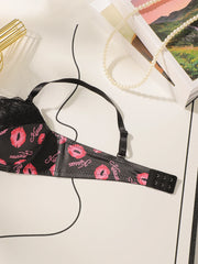 Women Printed Patchwork Lace Sexy lingerie