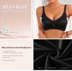 Women Jelly Support Wireless Seamless Bra