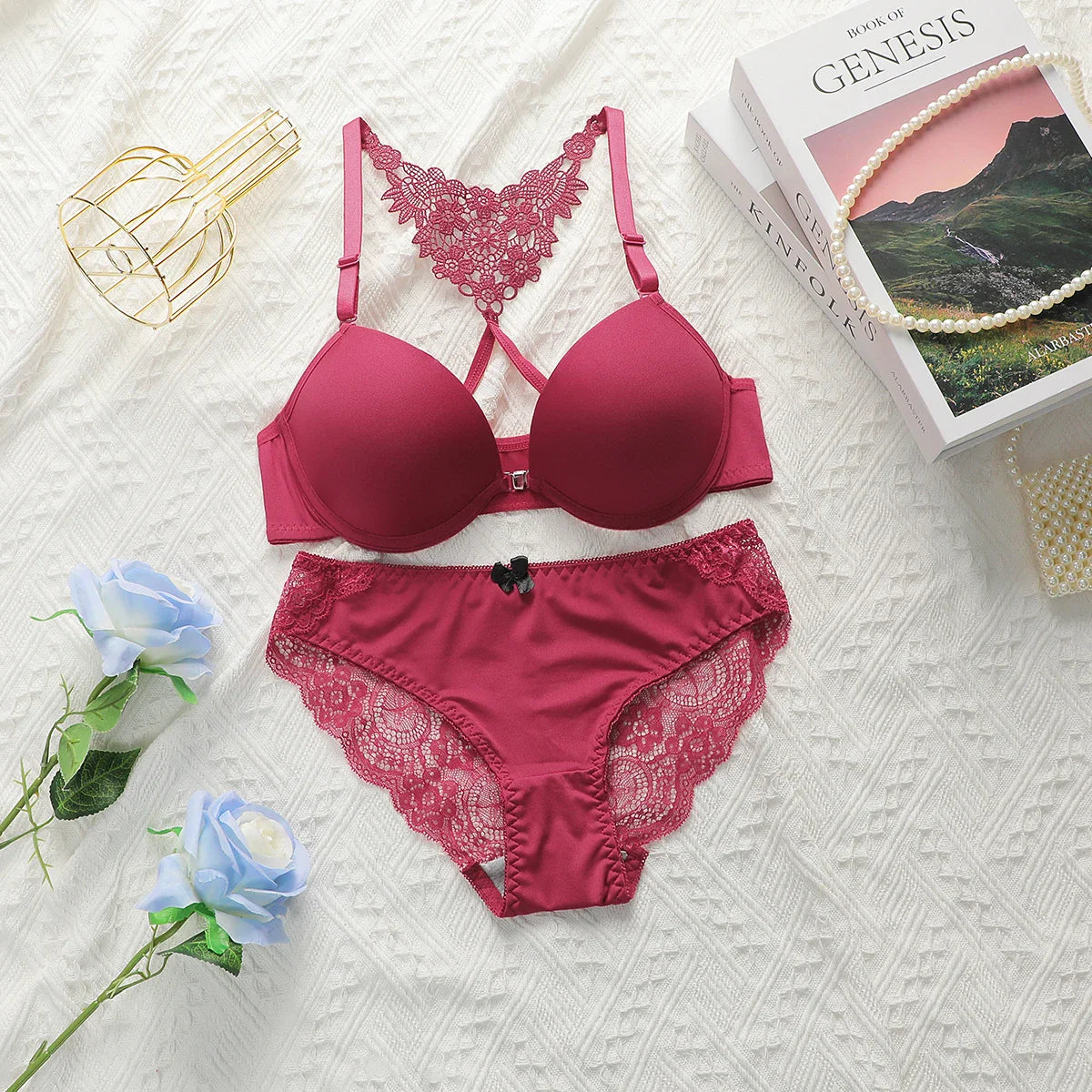 Women Racerback Front Closure Bra