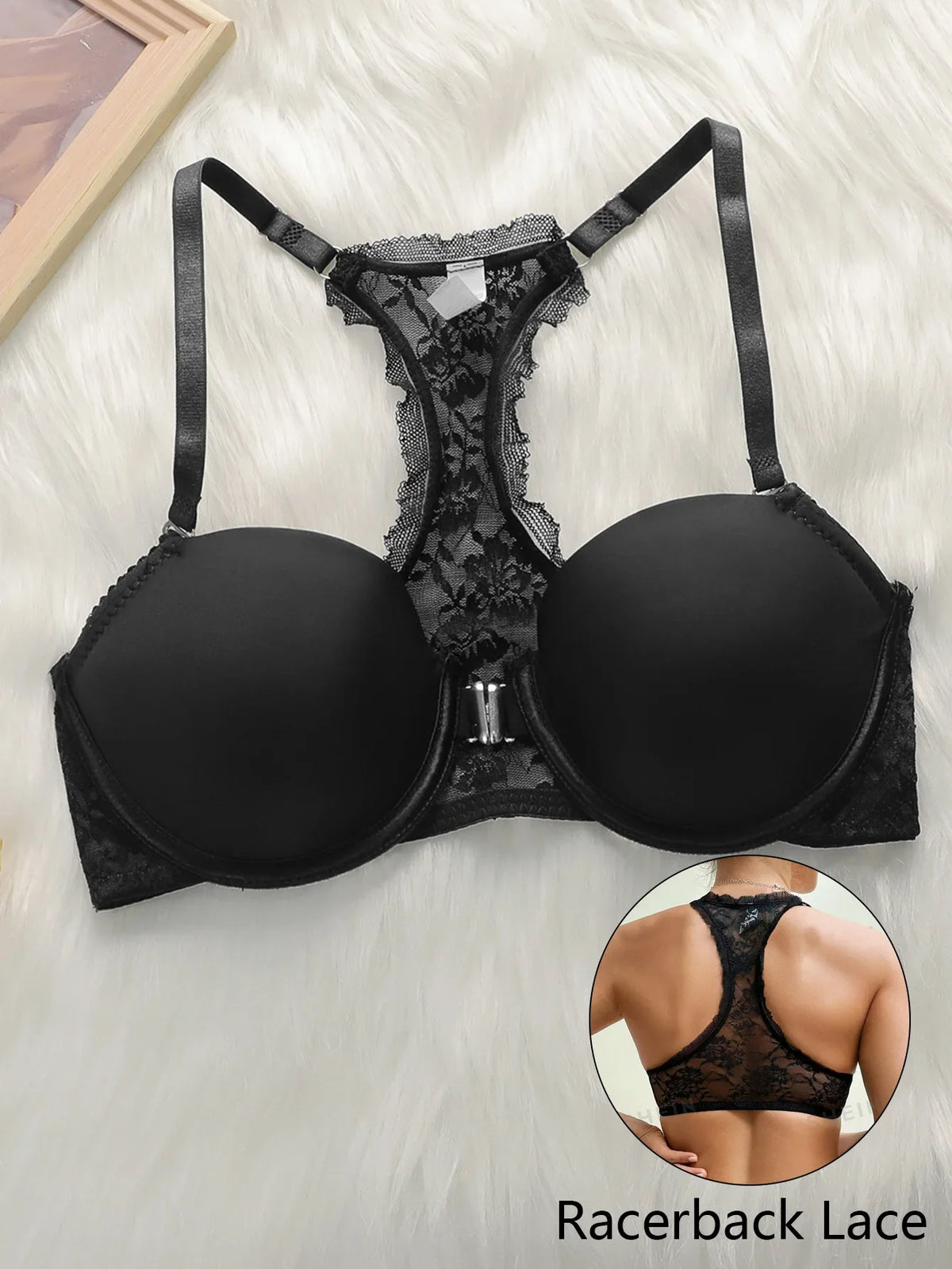 Women Sexy Lace Racerback Bra